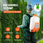 Battery Powered Backpack Sprayer 4 Gal Tank 0-90 PSI Adjustable Pressure